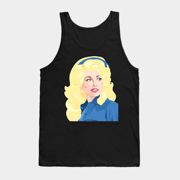 Dolly Parton Empowerment Embodied Tank Top by labyrinth pattern